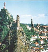 View of Le Puy en Velay